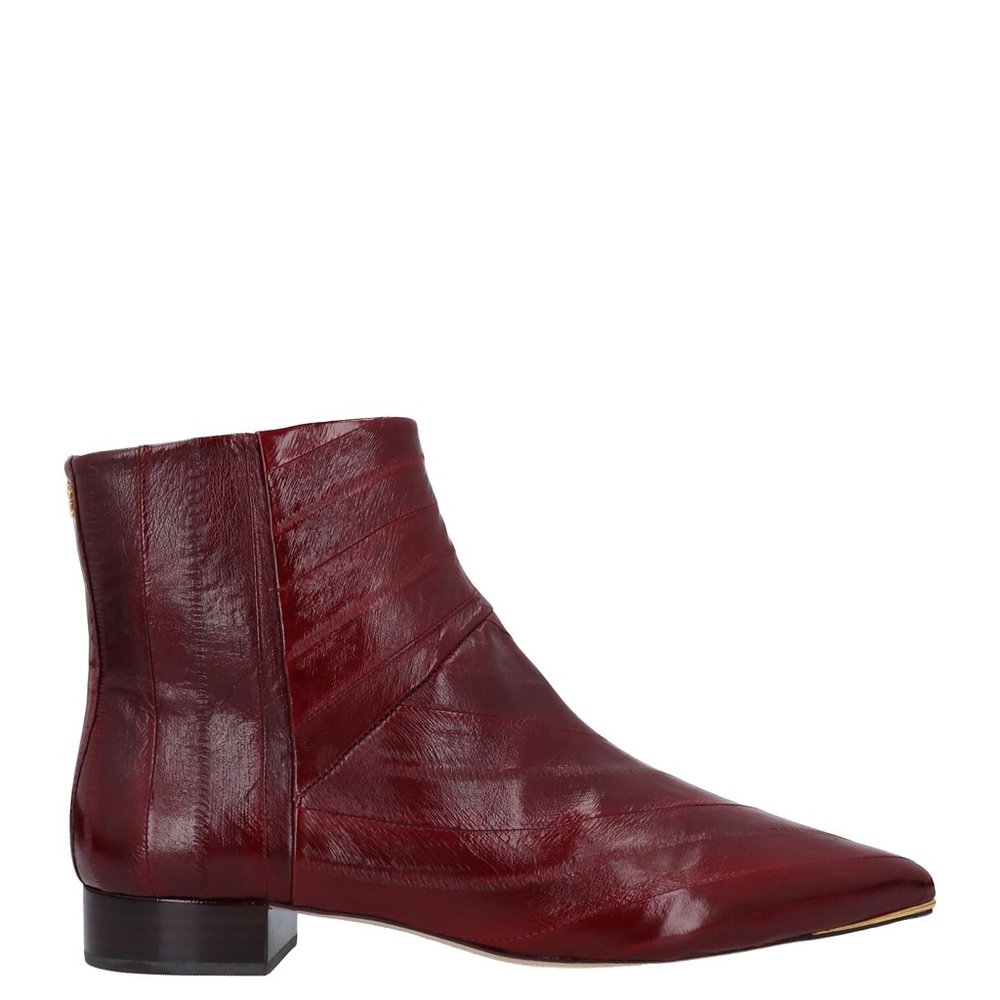 Tory Burch Lila 25MM Ankle Booties Size 10 Wine Color